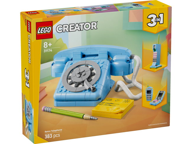 LEGO Creator 3in1 Ретро-телефон 31174 | XS Rotaļlietas | XS Rotaļlietas