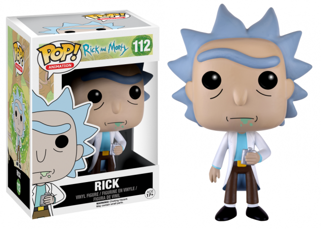 FUNKO POP! Vinyl: Фигурка Rick & Morty - R | XS Rotaļlietas