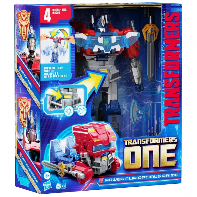 TRANSFORMERS MV8 figūriņa power flip optimus prime 25 | XS Rotaļlietas